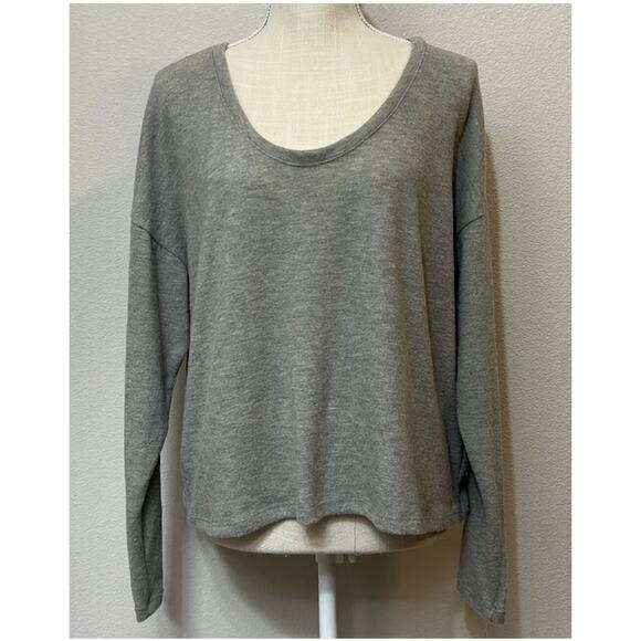 Pst Women's Gray Medium Nordstrom Project Social Soft Long Sleeve Top New - Picture 1 of 4